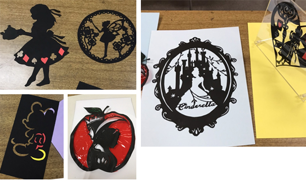 折り紙で楽しむ会・切り絵に挑戦