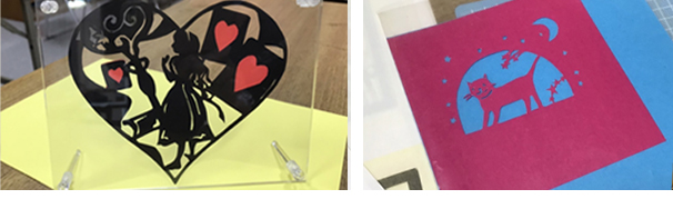 折り紙で楽しむ会・切り絵に挑戦