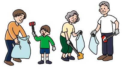 地域内一斉美化運動